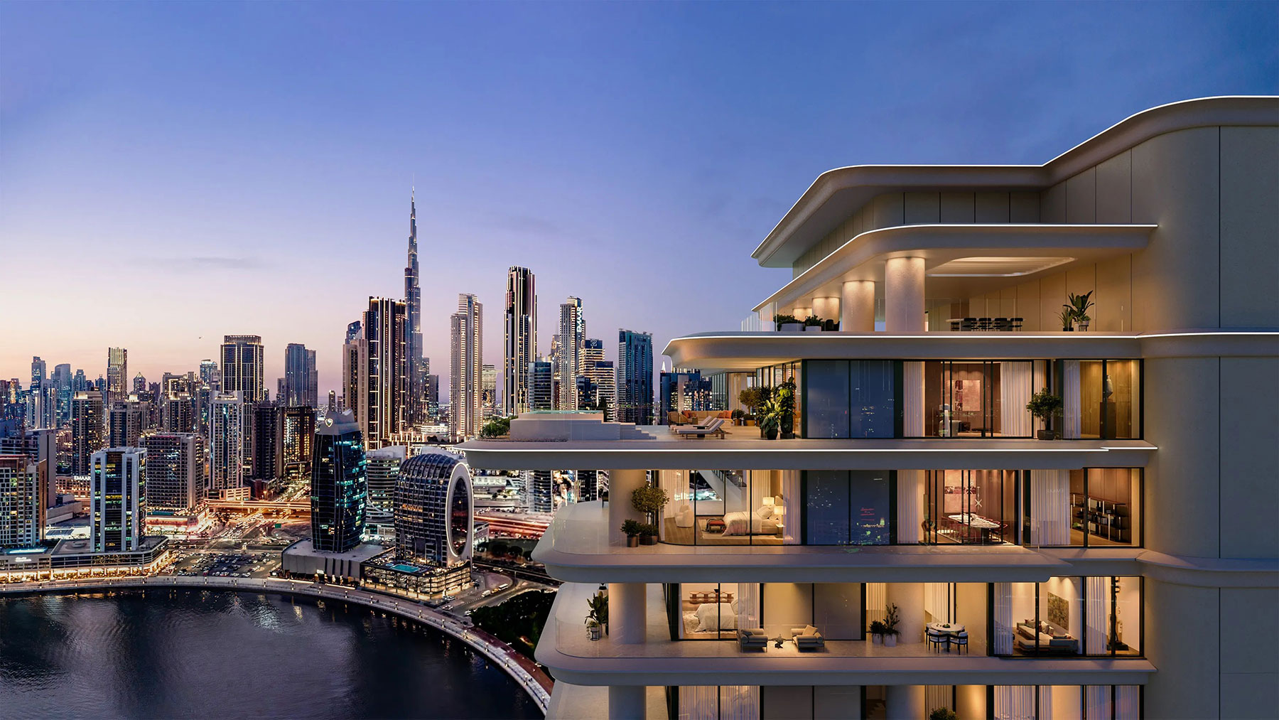 Dubai Business Bay and Marina